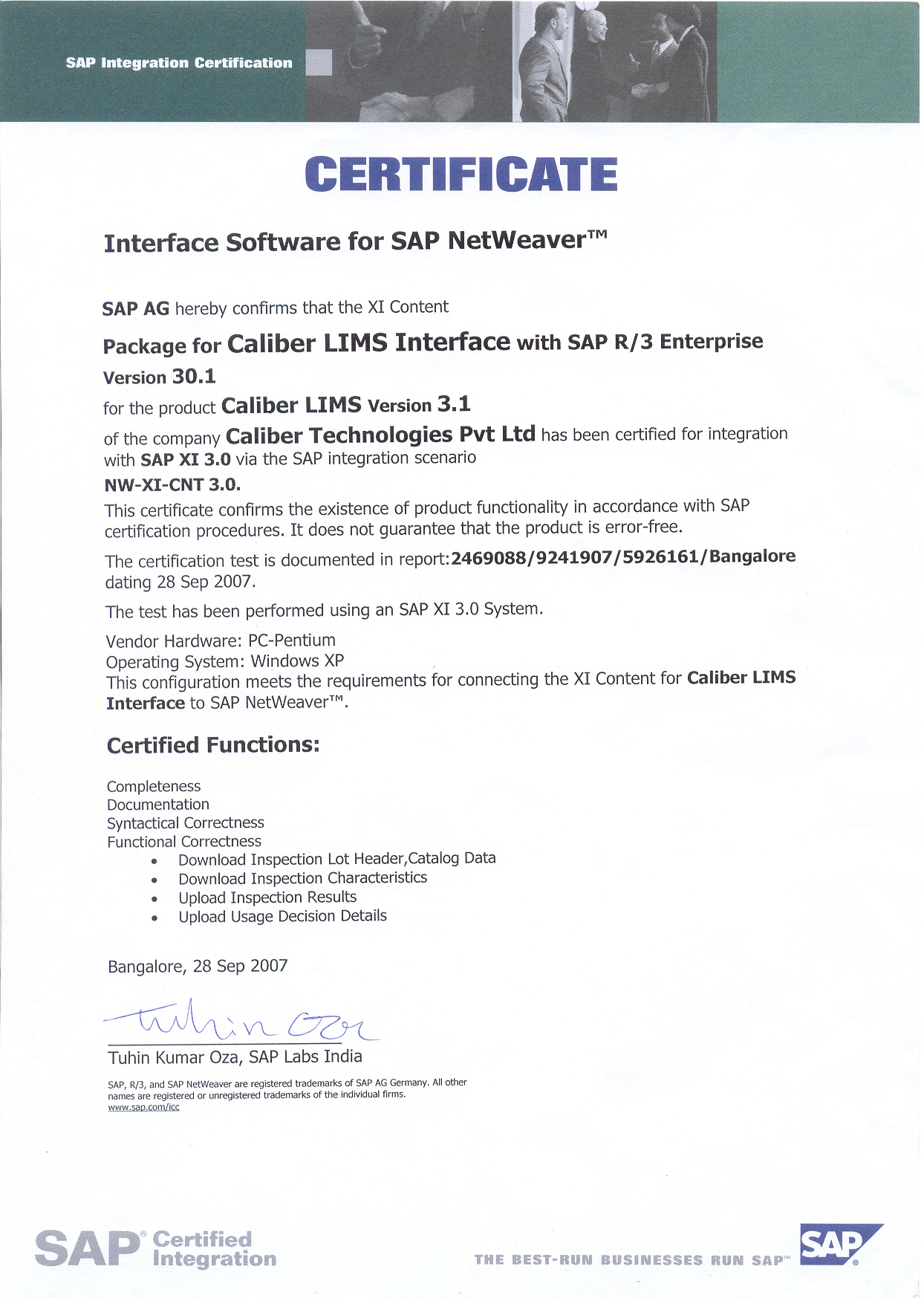 CaliberLIMS :: Laboratory Information Management System